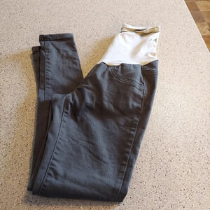 Indigo blue maternity stretch pants olive skinny